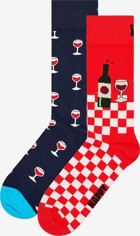 Happy Socks Sokken 'Wine' in Blauw: voorkant