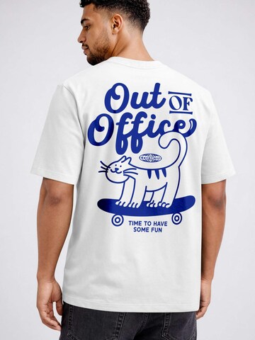 Neverless Shirt 'Out of Office' in White
