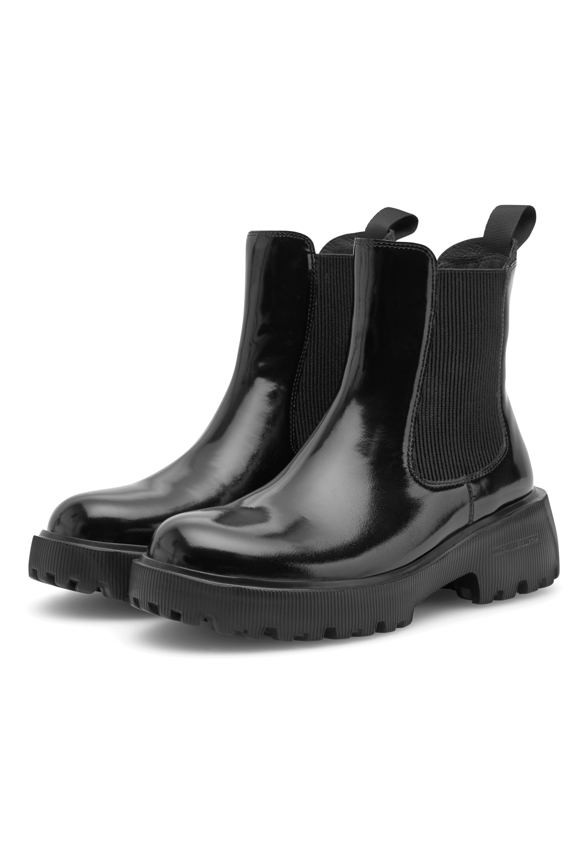 Chelsea Boots 'Aya Patent' WODEN en noir