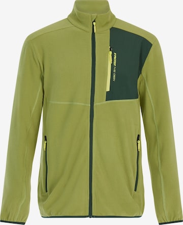 PROTEST Fleece jas 'PRTPallas' in Groen: voorkant