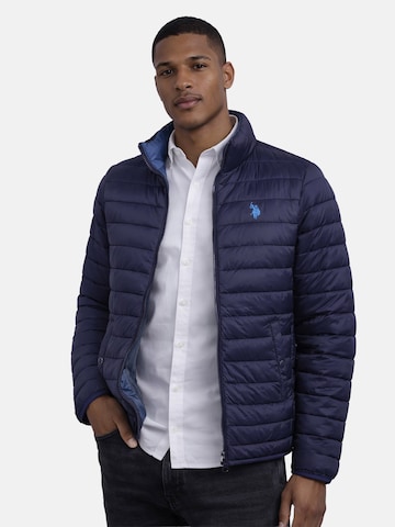 U.S. POLO ASSN. Tussenjas in Blauw: voorkant