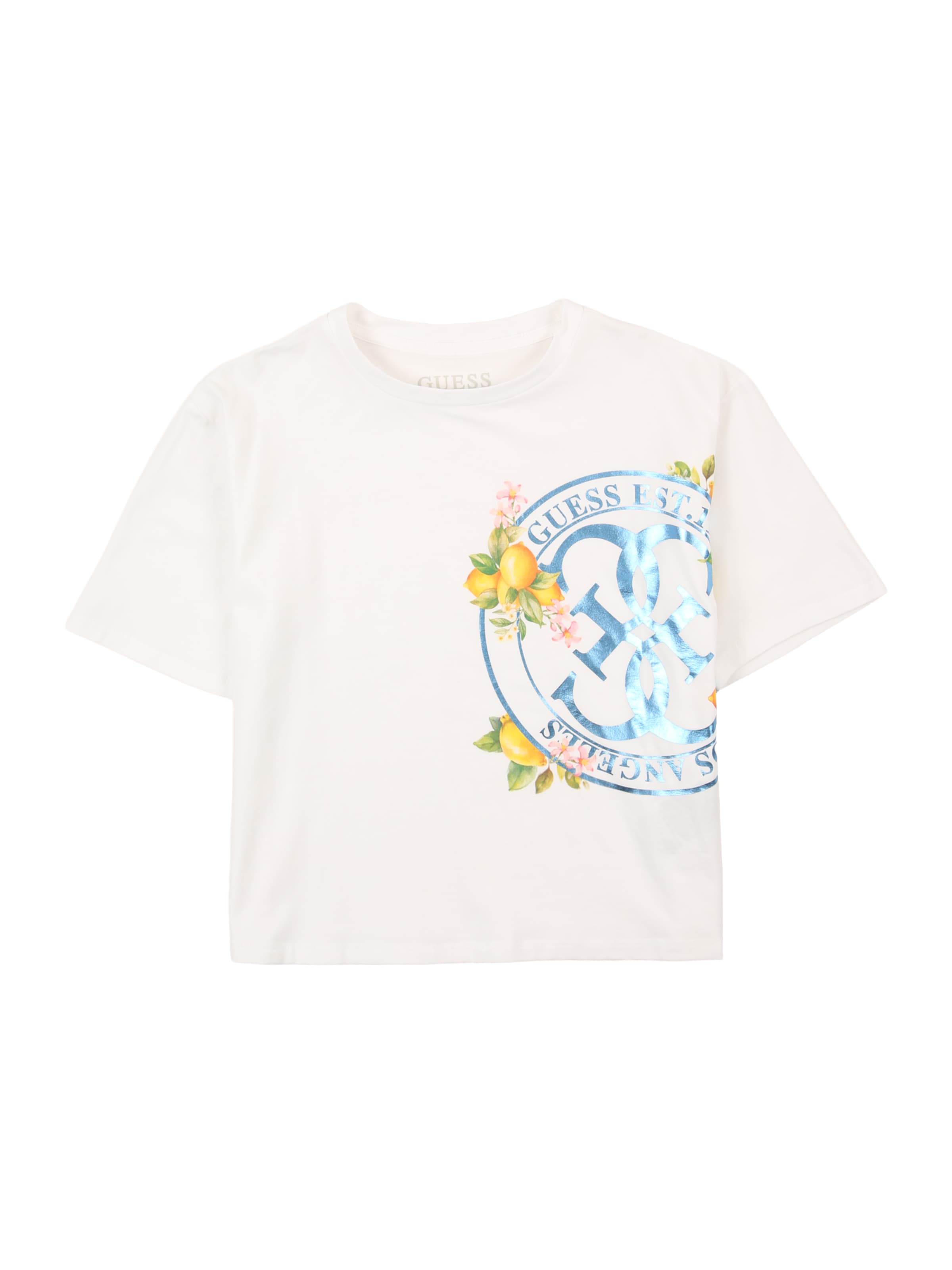 GUESS - Camiseta en blanco: frente