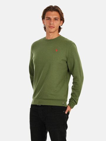 Sweat-shirt U.S. POLO ASSN. en vert : devant