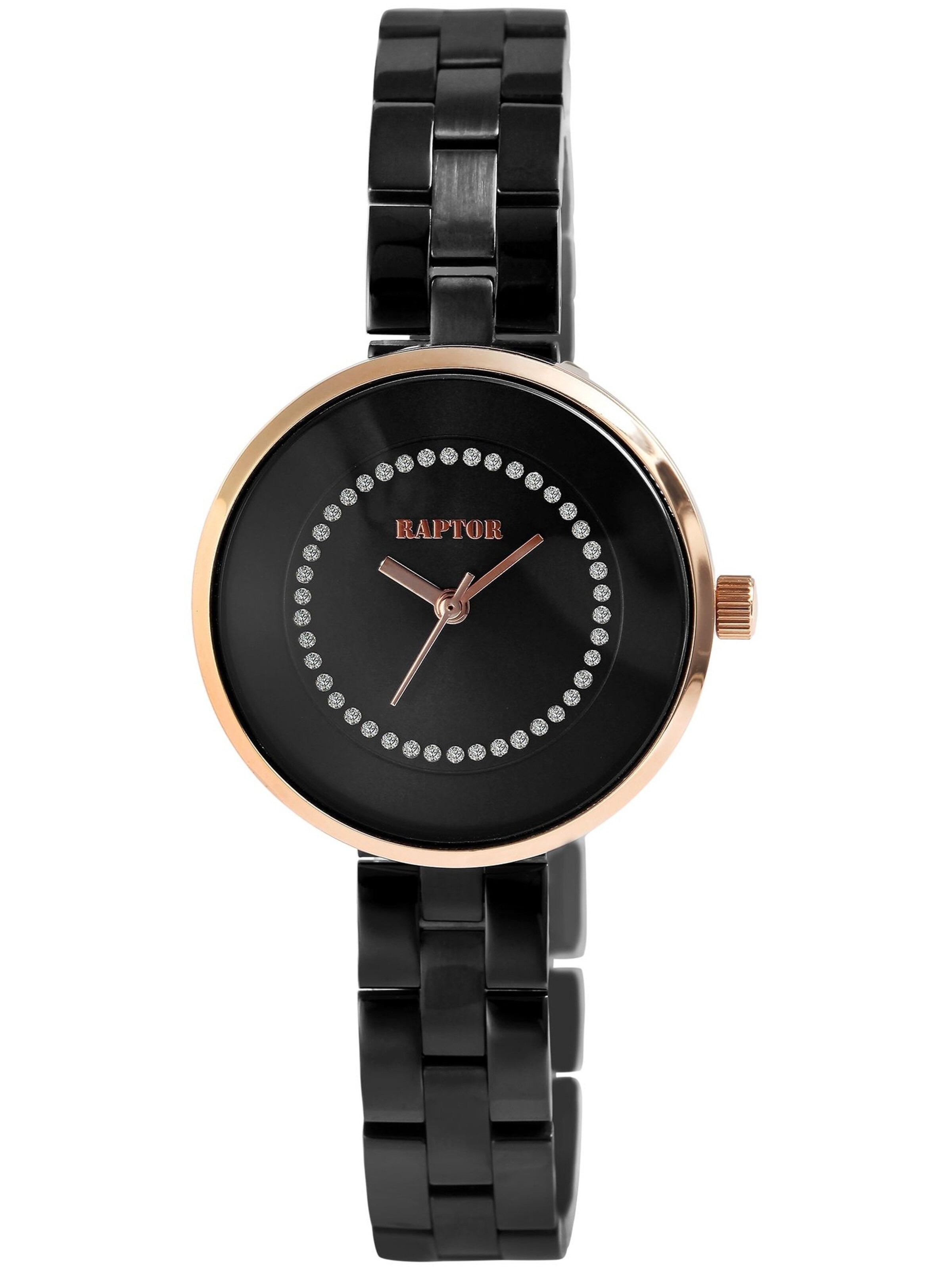 Raptor Analog Watch 'Medina, 3 ATM' in Black