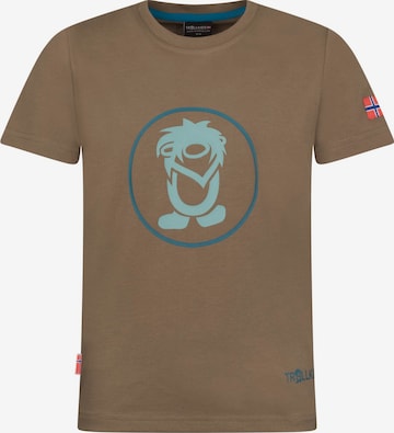 TROLLKIDS Funktionsshirt in Braun: Vorderseite