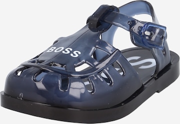 BOSS Kidswear Sandals & Slippers in Blue: front