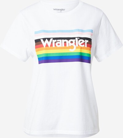 Tricou 'PRIDE' WRANGLER pe castaniu / galben / mov închis / portocaliu / alb, Vizualizare produs