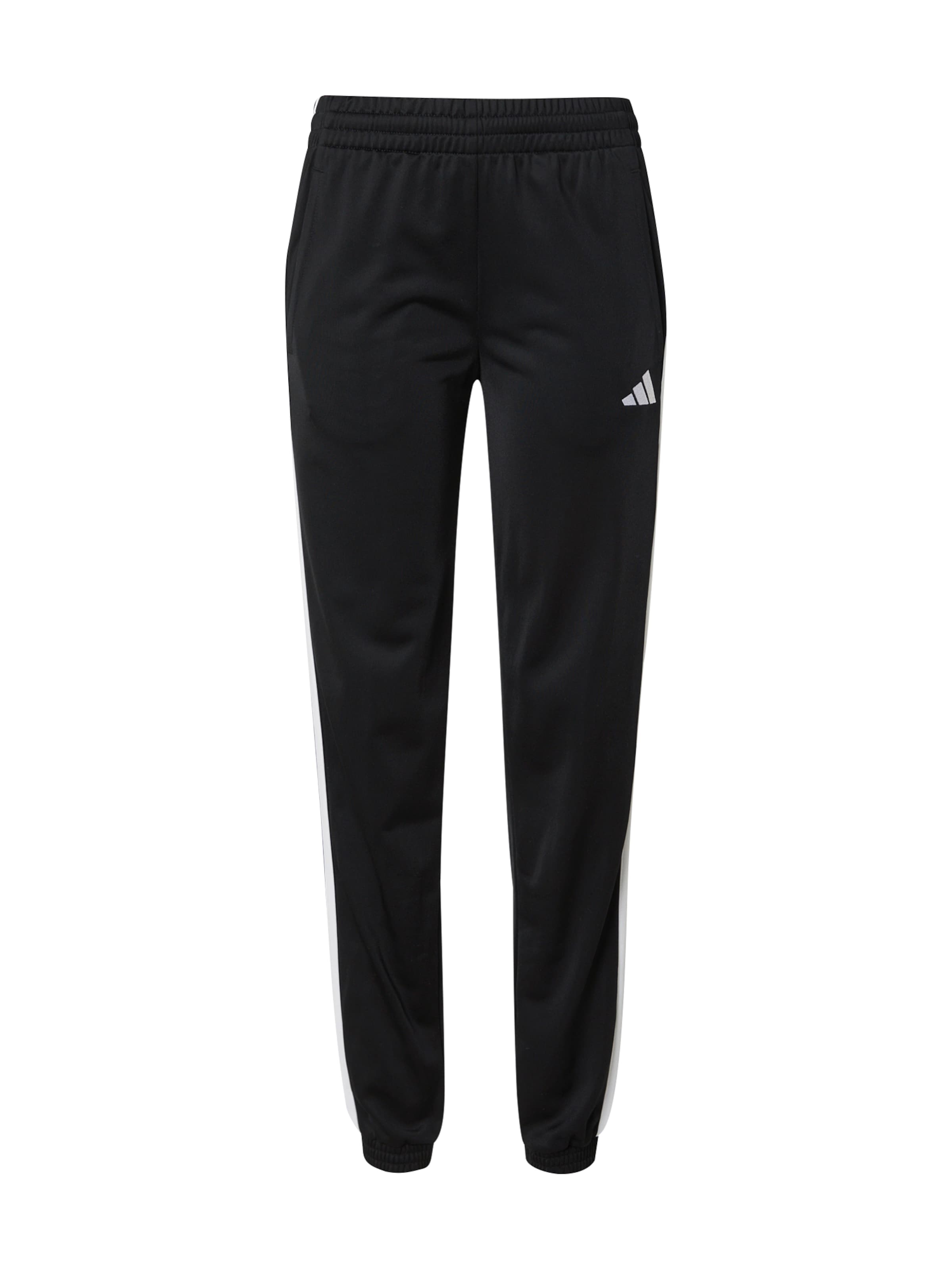 ADIDAS SPORTSWEARTapered Sportske hlače - crna boja: prednji dio