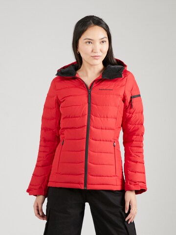 PEAK PERFORMANCE Athletic Jacket in Red: front