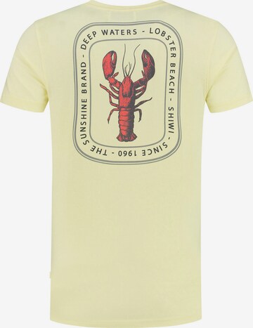 Shiwi Shirt 'Lobster Beach' in Yellow