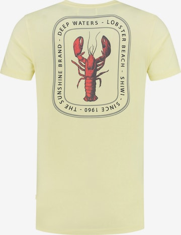 Shiwi Shirt 'Lobster Beach' in Gelb