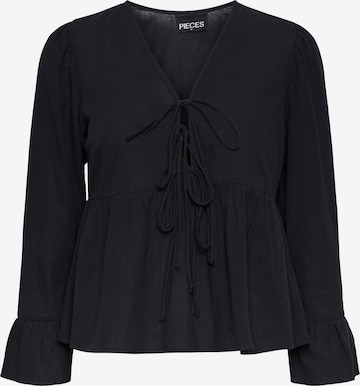 PIECES Blouse 'JALLY' in Black: front