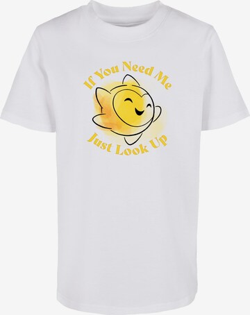 ABSOLUTE CULT Shirt 'Wish - If You Need Me Just Look Up' in White: front