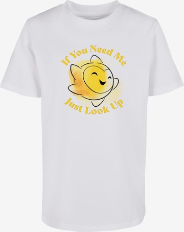 ABSOLUTE CULT T-Shirt 'Wish - If You Need Me Just Look Up' in Weiß: predná strana