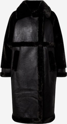 EDITED Χειμερινό παλτό 'Antje' σε μαύρο: μπροστά