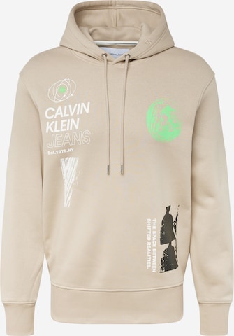 Felpa 'FUTURE FADE' di Calvin Klein Jeans in beige: frontale