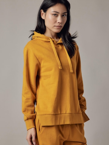 Felpa 'Felpa Felpata con Cappuccio e Spacchi Laterali' di OWN Off With Nature in marrone: frontale