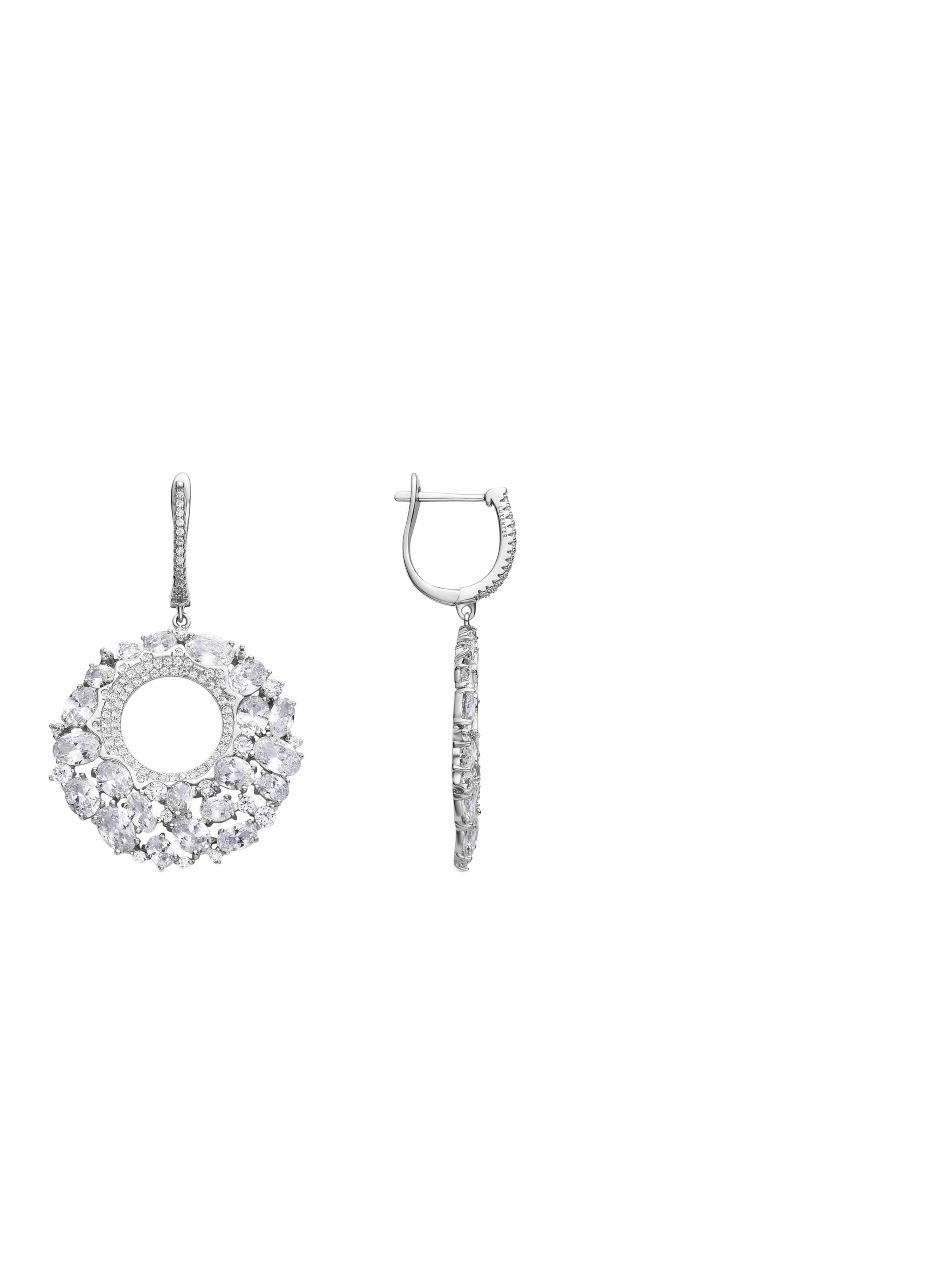 Orecchini 'Kromwa' di Luxenter in argento: frontale