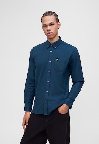 Lyle & Scott Regular fit Button Up Shirt in Blue