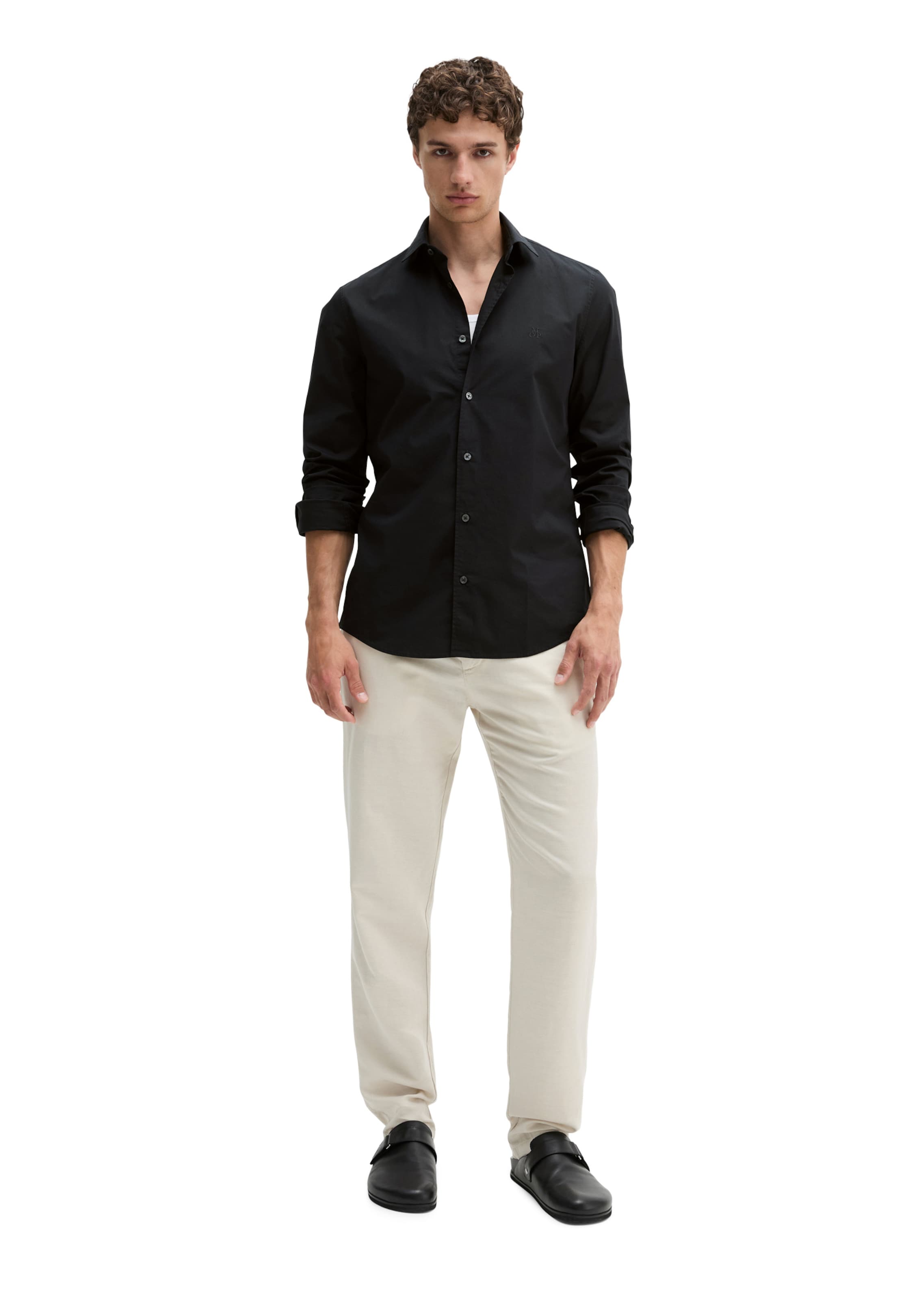 Marc O'Polo Regular fit Button Up Shirt in Black