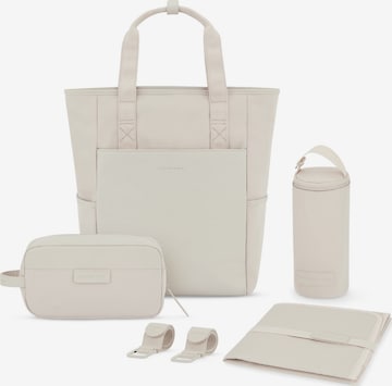 Kapten & Son Rucksack mit Wickelset 'Lindby Diaper' in Beige: Vorderseite