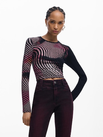 Desigual Koszulka w kolorze czarny: przód