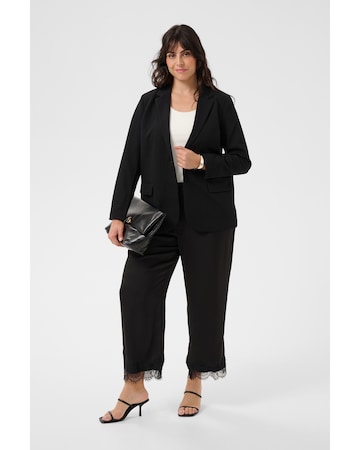 KAFFE CURVE Wide leg Trousers 'KCthilda' in Black