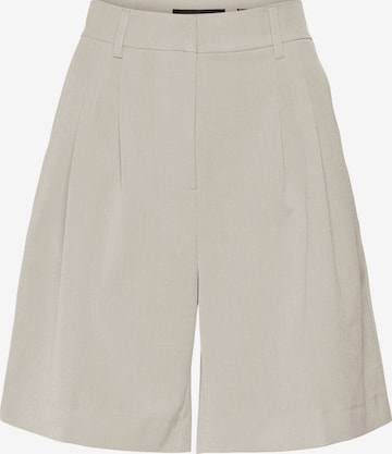 VERO MODA Bandplooibroek 'Troian' in Beige: voorkant