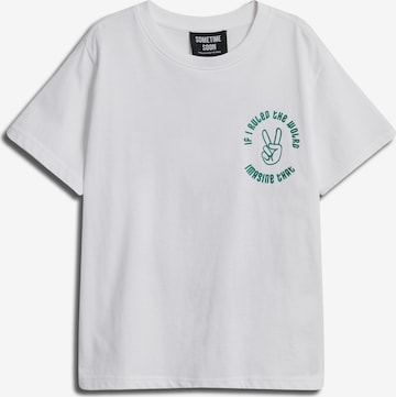 T-Shirt 'Crown' SOMETIME SOON en blanc : devant