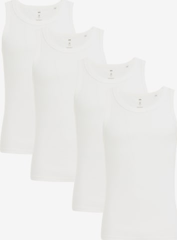 Maillot de corps WE Fashion en blanc : devant