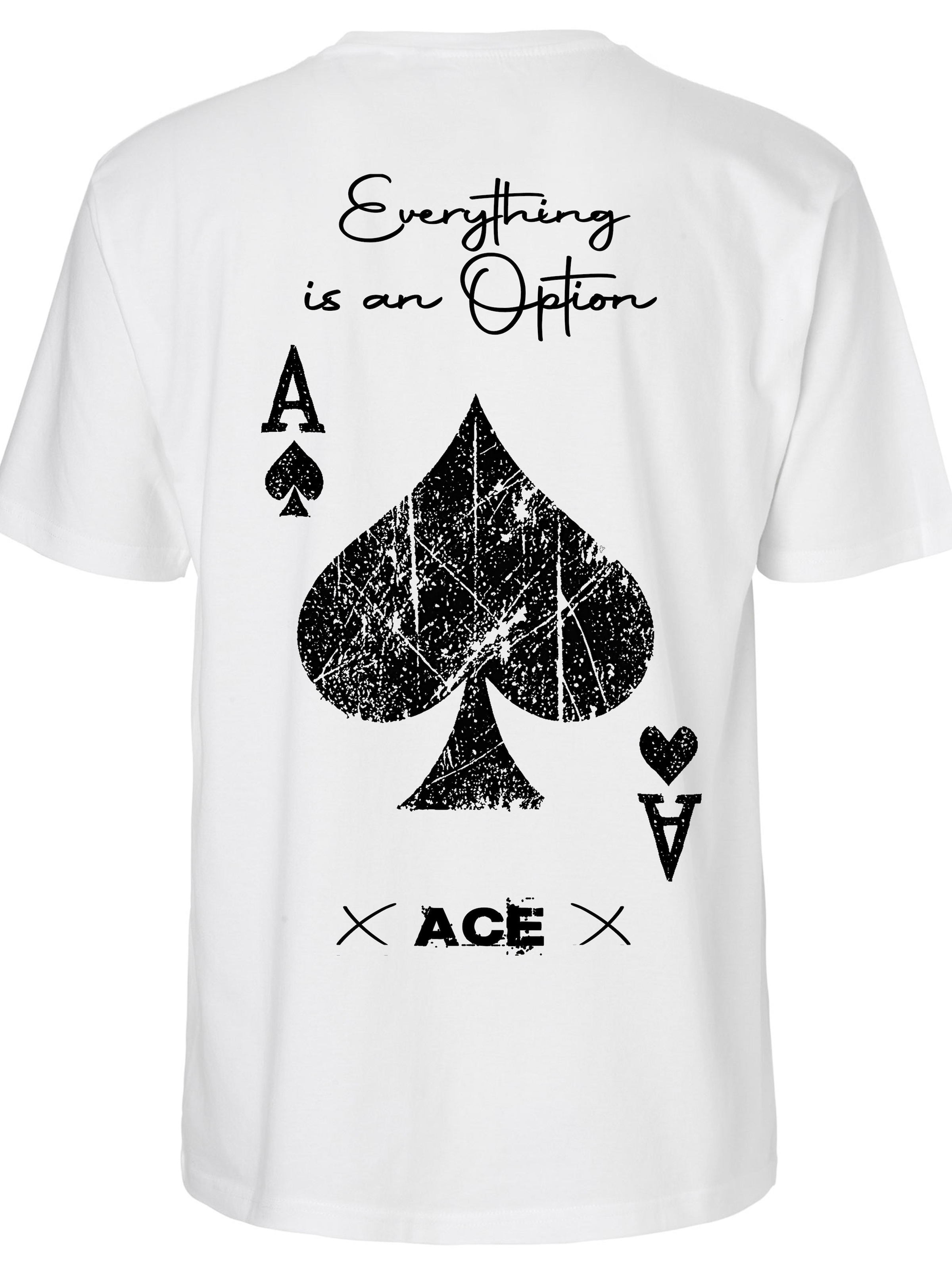 RMK Shirt 'Poker ACE'‌‌‌‌ in Weiß: Vorderseite