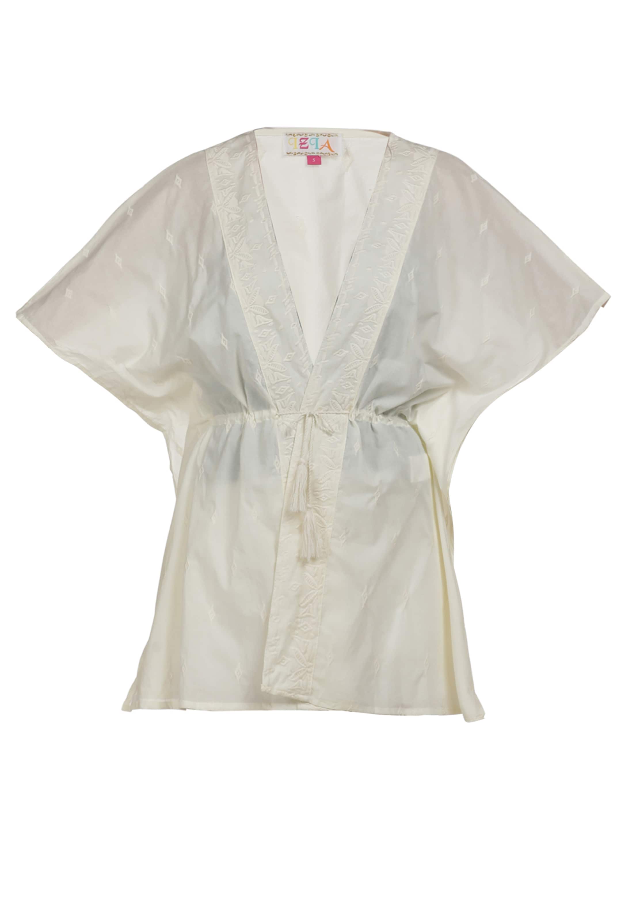 IZIA Kimono i vit: framsida