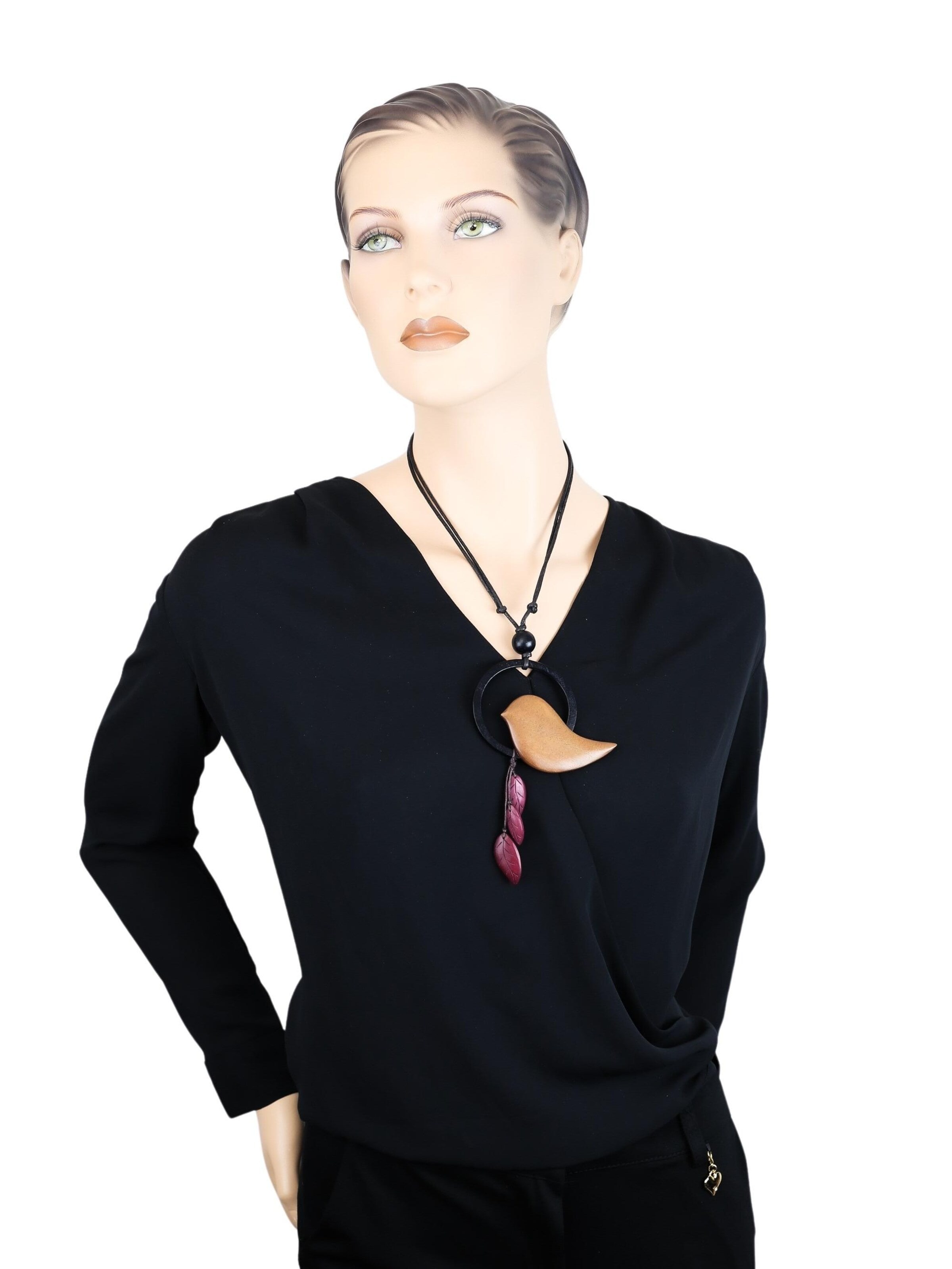 COLLEZIONE ALESSANDRO Necklace 'Desna' in Brown