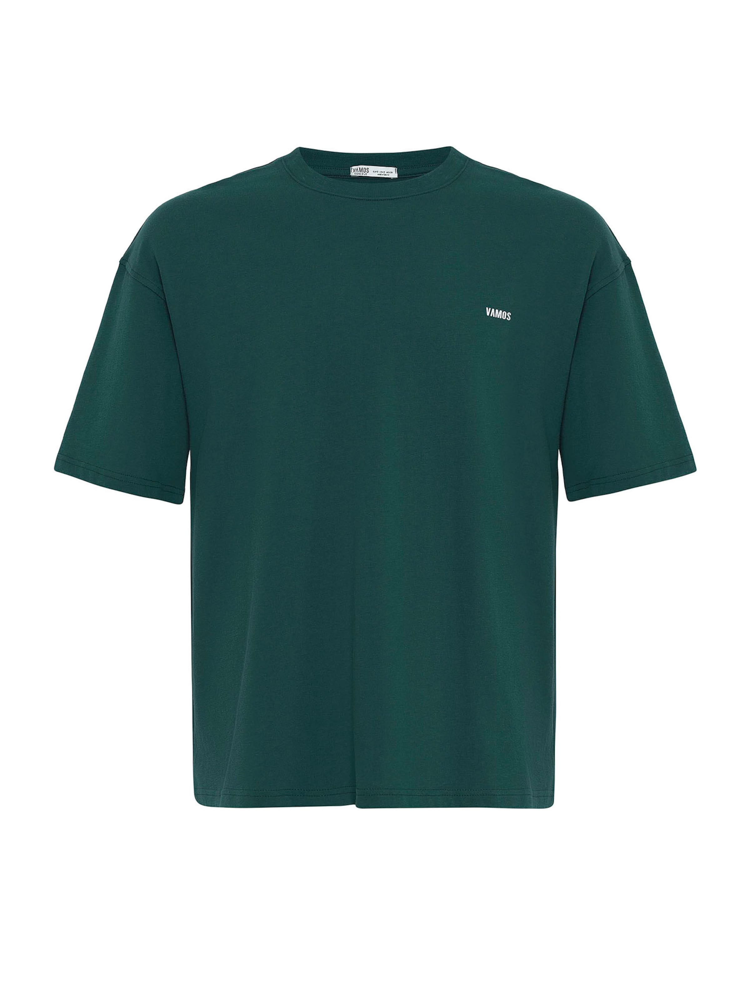 VAMOS CLO Tričko – zelená: přední strana