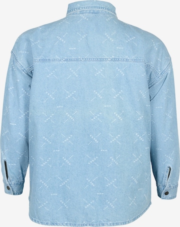 Zizzi Prehodna jakna 'JEVELYN' | modra barva
