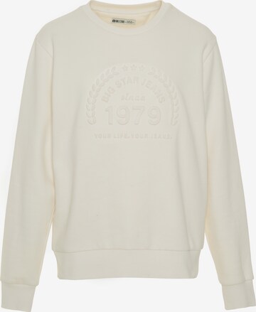 Sweat-shirt 'Brixton' BIG STAR en beige : devant