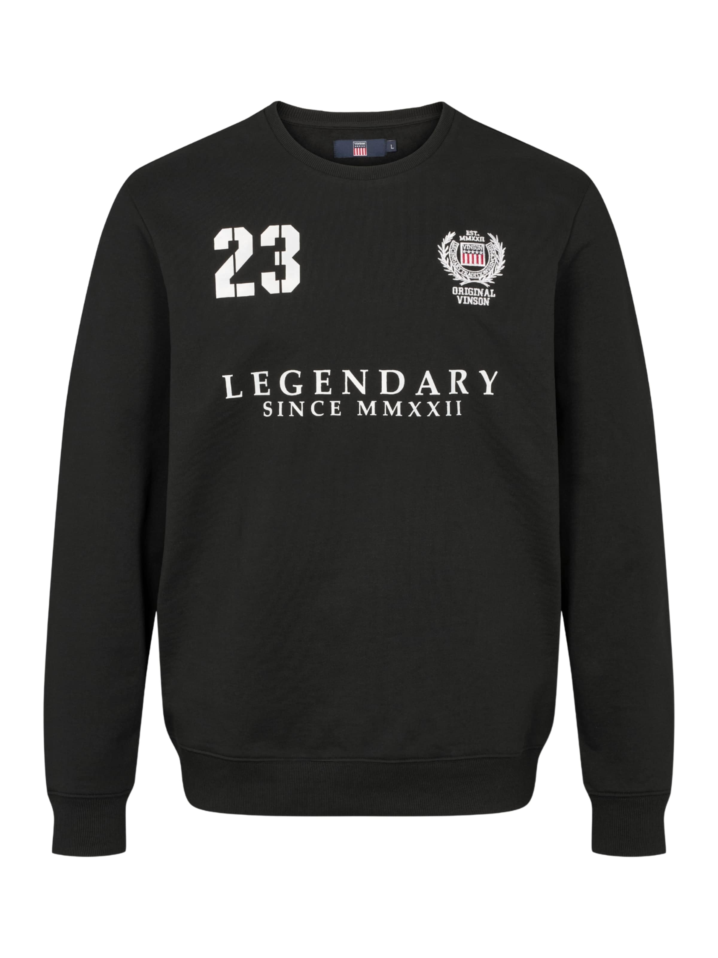 Pullover 'Riley' di VINSON in nero: frontale