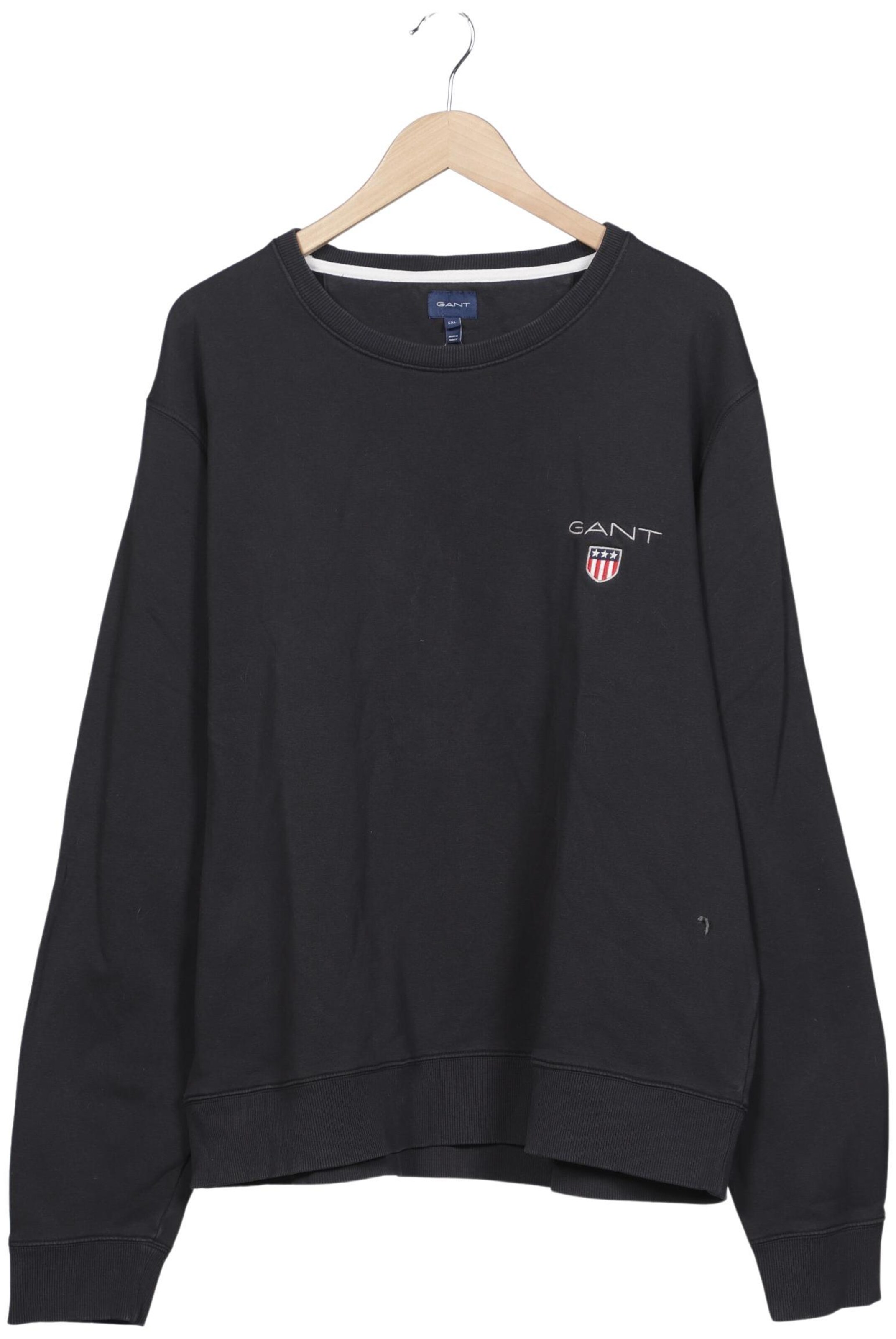 GANT Sweatshirt & Zip-Up Hoodie in 5XL in Black: front
