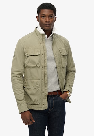 Superdry Tussenjas in Groen: voorkant