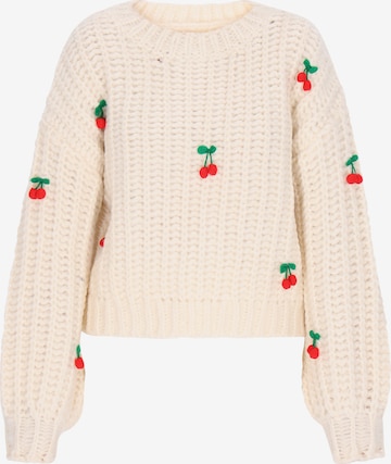MYMO Sweater 'Young Fashion' in White: front