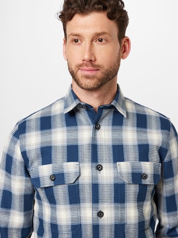 Lindbergh Regular fit Button Up Shirt in Blue