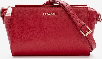 Lazarotti Schoudertas 'Bologna Leather' in Rood: voorkant