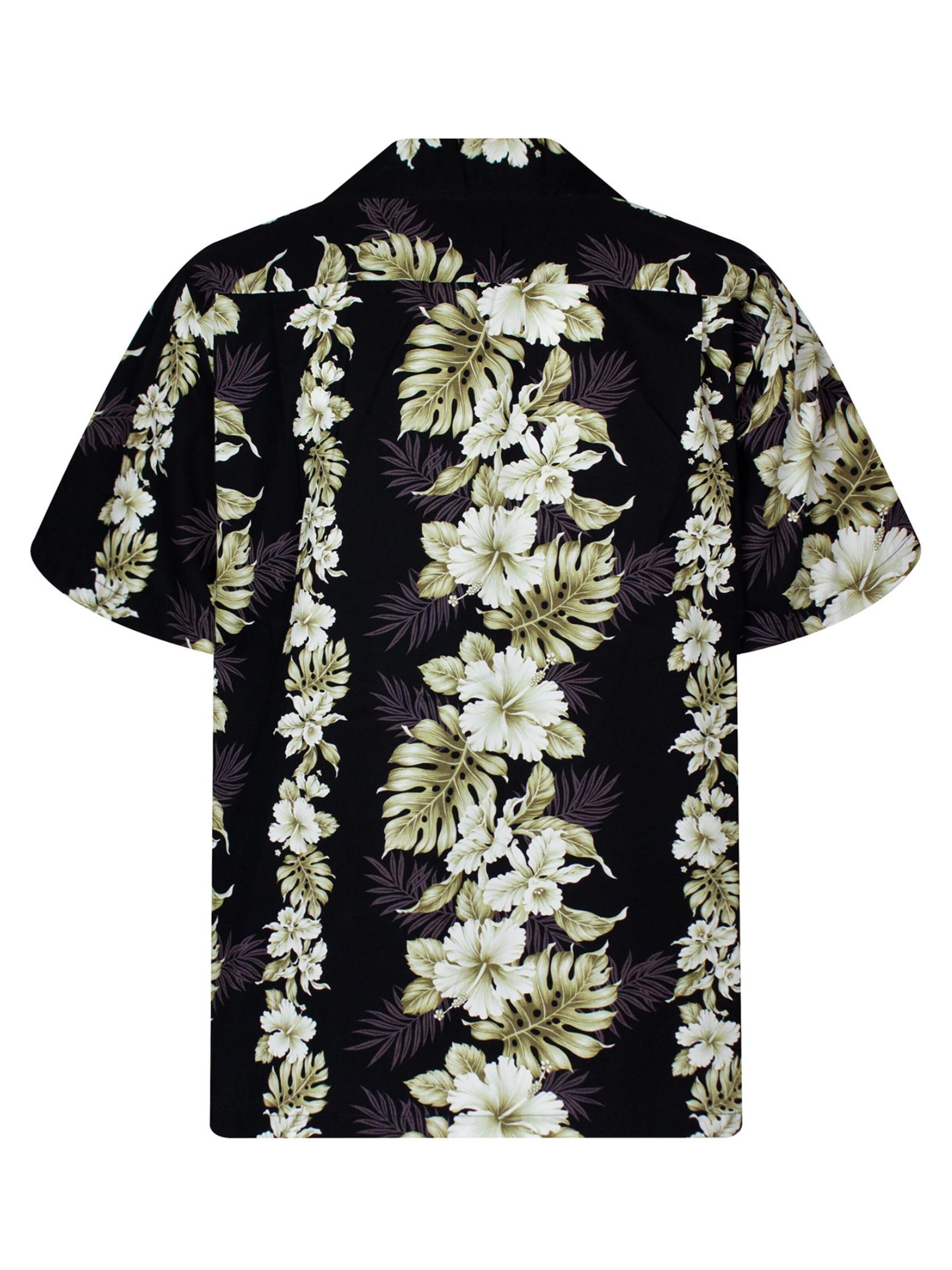 KY's Regular fit Button Up Shirt 'Batik' in Black