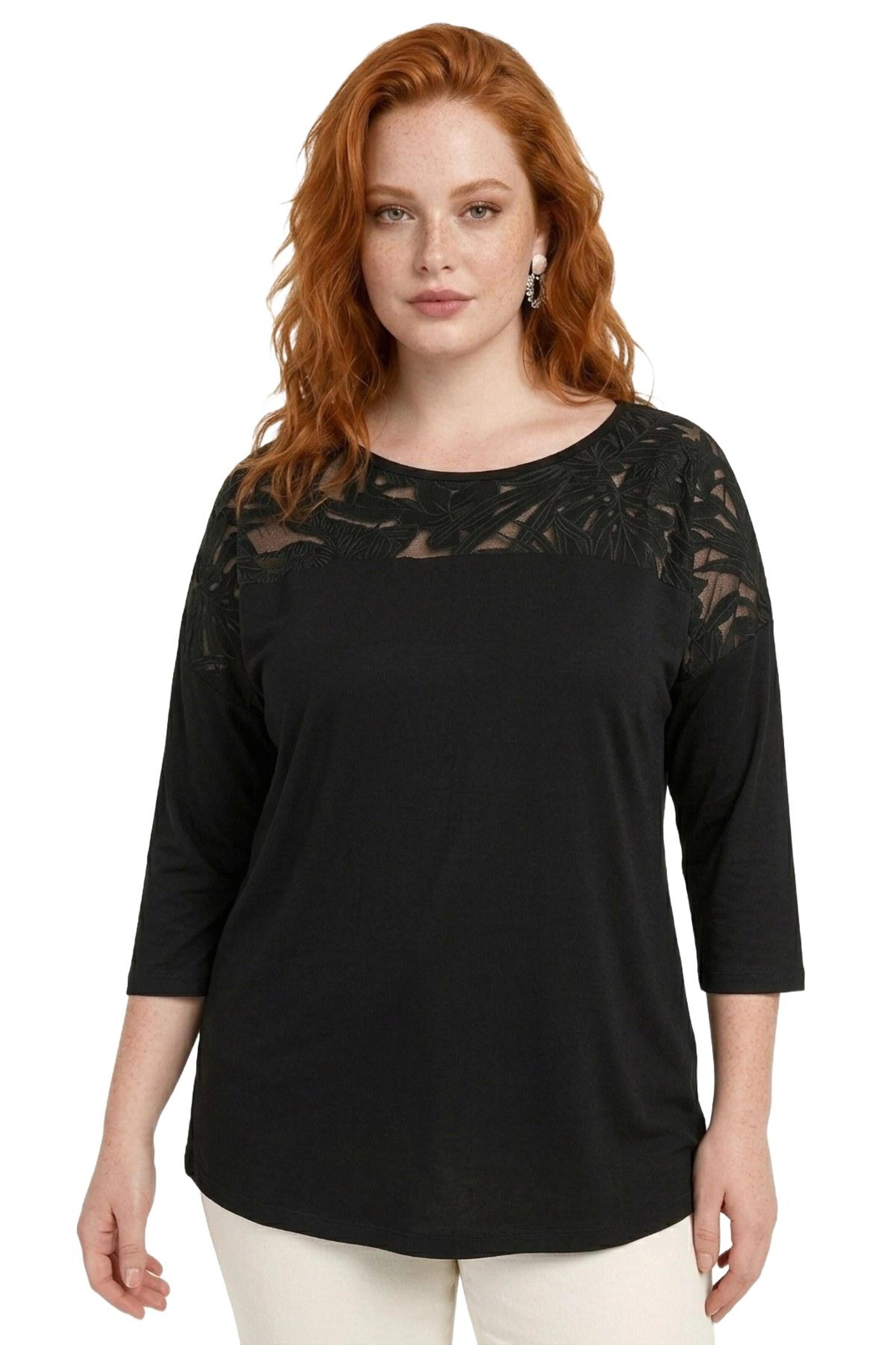 Shape Of You Shirt in Zwart: voorkant