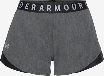 UNDER ARMOUR Workout Pants 'Play Up' in Grey: front