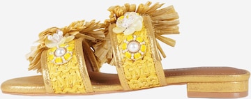 Sandales Kurt Geiger en jaune : devant