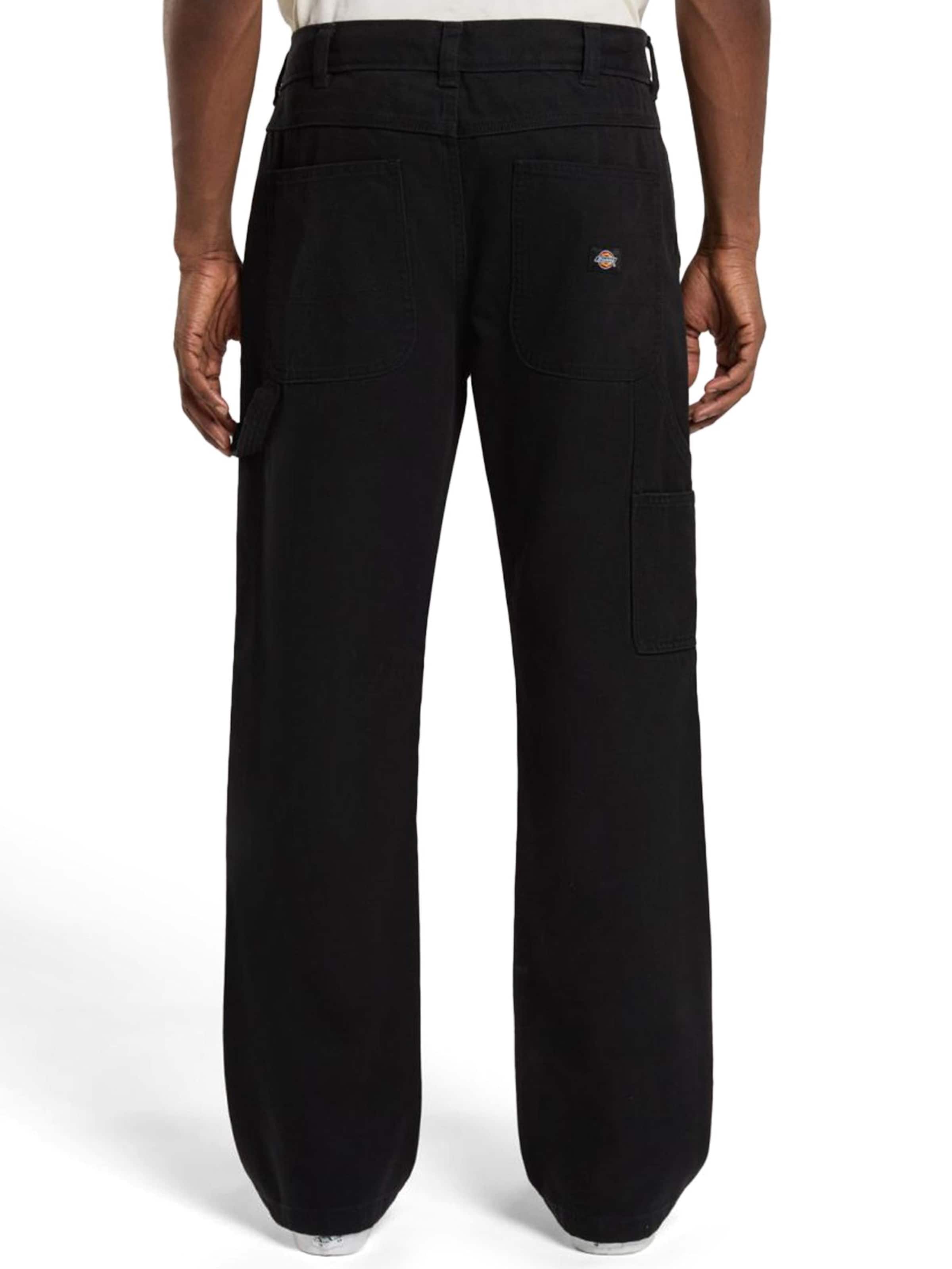 DICKIES Regular Broek 'CARPENTER' in Zwart