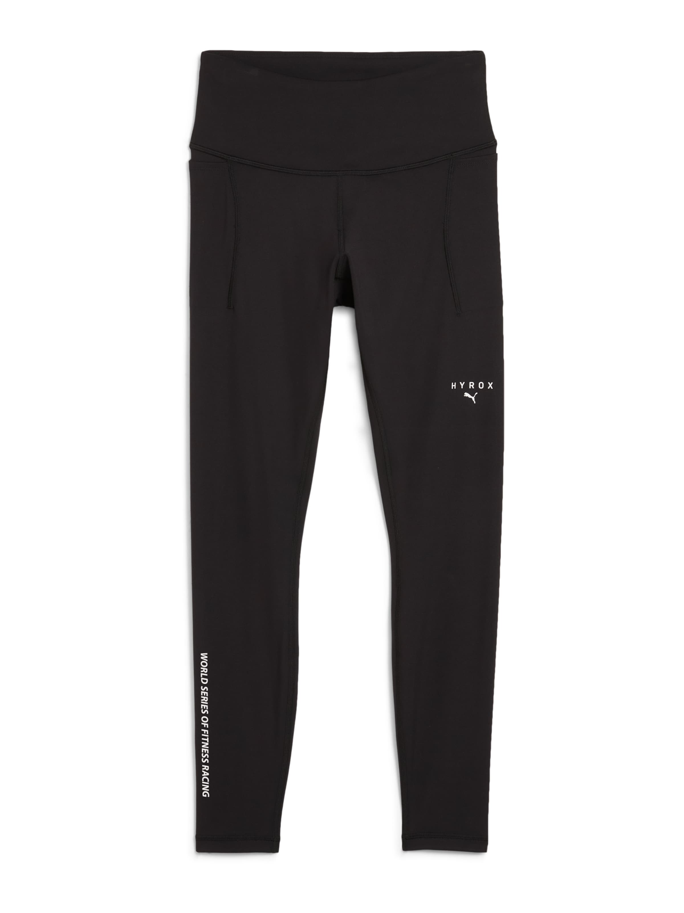 PUMA Skinny Sporthose 'PUMA x HYROX Cloudspun' in Schwarz: Vorderseite
