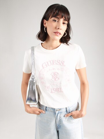 GUESS T-Shirt 'MADDALENA' in Beige: Vorderseite