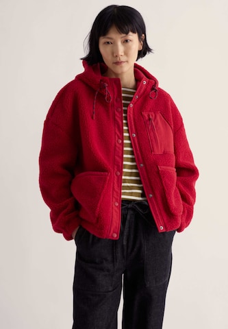 Veste en polaire 'Wooded Trail' Seasalt Cornwall en rouge : devant